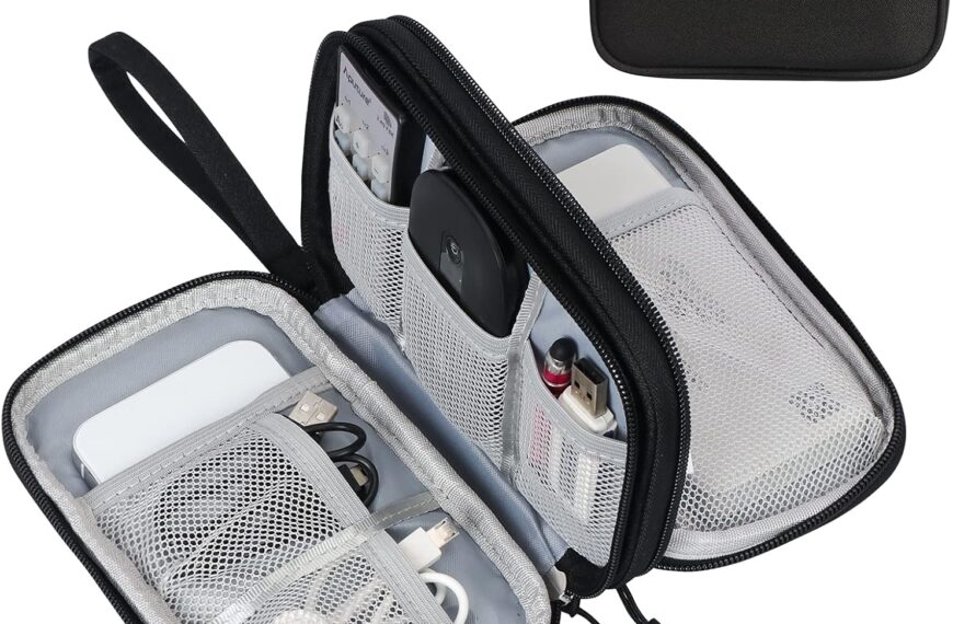 FYY Travel Cable Organizer Pouch Electronic Accessories Carry Case